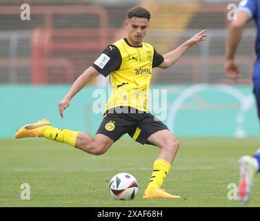 Oberhausen, Deutschland. 30 mai 2024. firo : 30.05.2024, football, football, jeunesse, U19, finale du championnat d'Allemagne a-Youth, saison 2023/2024, A Juniors, Juniors Bundesliga U-19 BVB Borussia Dortmund - U-19 TSG 1899 Hoffenheim Kjell Watjen action individuelle crédit : dpa/Alamy Live News Banque D'Images