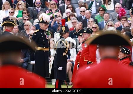 LONDRES, ANGLETERRE - 06 JUIN : Princesse Anne, Princesse Royale assiste à la parade annuelle du jour du fondateur à l'Hôpital Roval de Chelsea le 06 juin. 2024 à Londres, Angleterre. Le jour du fondateur célèbre la fondation de l'hôpital royal de Chelsea en 1681 par le roi Charles Ier (photo par Anfisa Polyushkevych) Banque D'Images