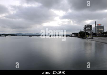 Le front de mer à Tauranga, Nouvelle-Zélande. Banque D'Images