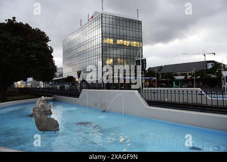 Le bâtiment Westpac à Tauranga, Nouvelle-Zélande. Banque D'Images