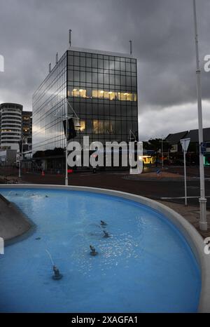 Le bâtiment Westpac à Tauranga, Nouvelle-Zélande. Banque D'Images