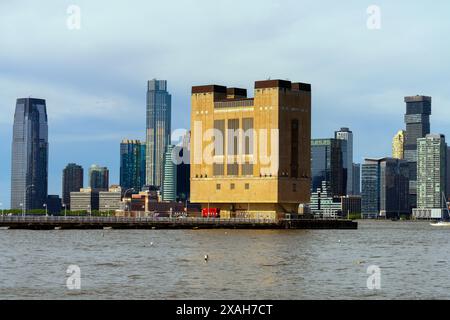 Holland tunnel ventilation Shaft 2, Hudson River Park, Manhattan, New York, États-Unis. Banque D'Images