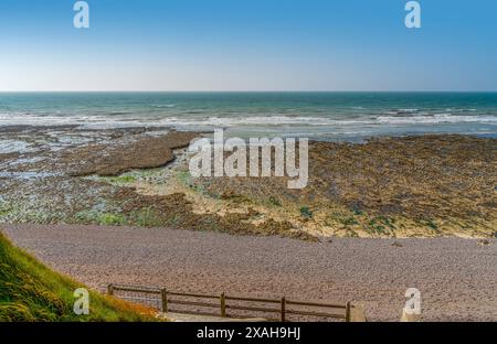 Paysage côtier autour de Saint Léonard, commune du département de la Seine-maritime en région Normandie dans le nord de la France Banque D'Images