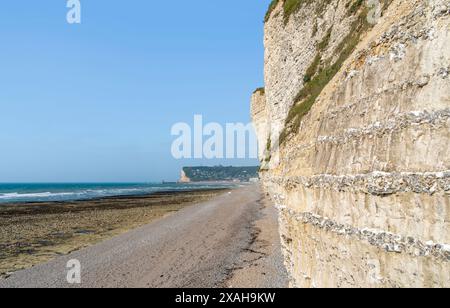Paysage côtier autour de Saint Léonard, commune du département de la Seine-maritime en région Normandie dans le nord de la France Banque D'Images