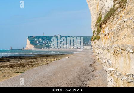 Paysage côtier autour de Saint Léonard, commune du département de la Seine-maritime en région Normandie dans le nord de la France Banque D'Images