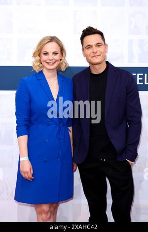 Fête Bertelsmann 2024 - Roter Teppich auf dem Roten Teppich der Bertelsmann Party 2024 in der Bertelsmann-RepraÌˆsentanz am 06.06.2024 in Berlin. *** Bertelsmann Party 2024 tapis rouge sur le tapis rouge du Bertelsmann Party 2024 au Bertelsmann Repraˆsentanz le 06 06 06 2024 à Berlin Copyright : xEventpressxKochanx Banque D'Images