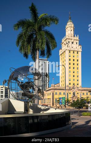 The Freedom Tower, Biscayne Boulevard, Downtown Miami, Floride, États-Unis, Banque D'Images