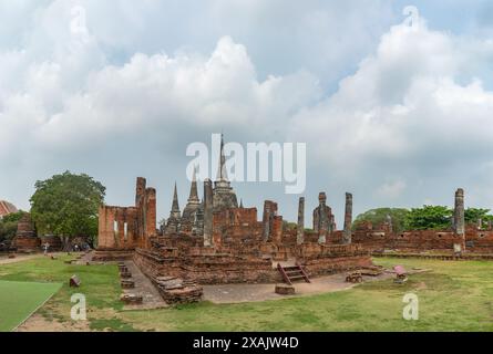 Une photo du temple de Wat Phra si Sanphet. Banque D'Images