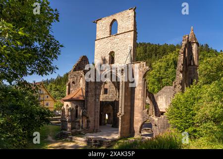 Les ruines du monastère Allerheiligen près d'Oppenau, Forêt Noire, Bade-Württemberg, Allemagne Banque D'Images