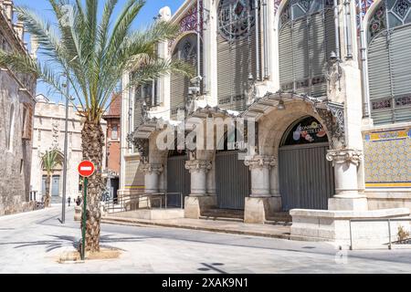 Europe, Espagne, Province de Valence, Valence, Cuitat Vella, Mercat Central Banque D'Images