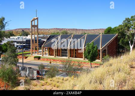 Église catholique Our Lady of the Sacred Heart à Alice Springs, territoire du Nord, Australie Banque D'Images