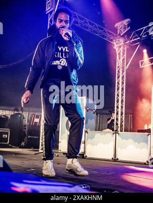 bob vylan préforme au festival Slam dunk 2024, Hatfield Park, Hertfordshire, UK Banque D'Images