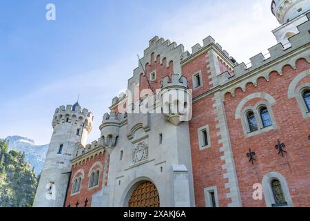 Europe, Allemagne, Allemagne du Sud, Bavière, Füssen, château de Neuschwanstein Banque D'Images