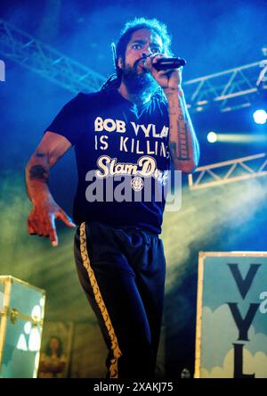 bob vylan préforme au festival Slam dunk 2024, Hatfield Park, Hertfordshire, UK Banque D'Images