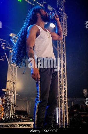 bob vylan préforme au festival Slam dunk 2024, Hatfield Park, Hertfordshire, UK Banque D'Images