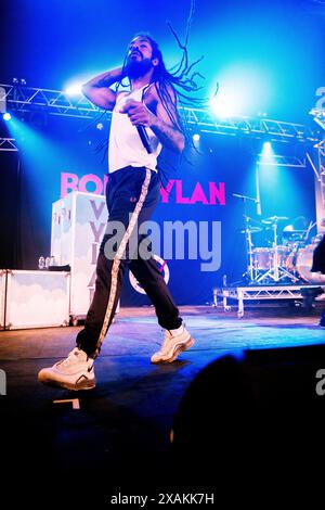 bob vylan préforme au festival Slam dunk 2024, Hatfield Park, Hertfordshire, UK Banque D'Images