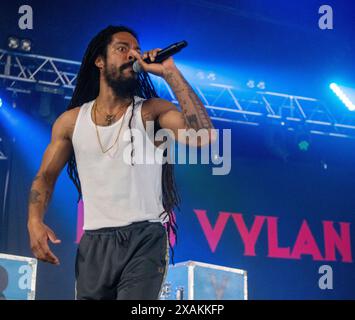 bob vylan préforme au festival Slam dunk 2024, Hatfield Park, Hertfordshire, UK Banque D'Images