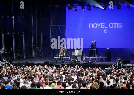 Porto, Portugal. 6 juin 2024. Le groupe Royel Otis se produit sur scène au Primavera Sound 2024 à Porto. Primavera Sound donne le coup d'envoi de l'année 2024 au parc municipal de Porto, au Portugal. Le festival a lieu entre le 6 et le 8 mai. PJ Harvey, Pulp, Lana Del Rey entre autres sont les têtes d'affiche de cette édition de l'année. (Crédit image : © Diogo Baptista/SOPA images via ZUMA Press Wire) USAGE ÉDITORIAL SEULEMENT! Non destiné à UN USAGE commercial ! Banque D'Images