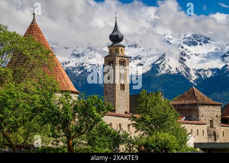 Glurns-Glorenza, Vinschgau-Val Venosta, Haut-Adige-Tyrol du Sud, Italie Banque D'Images