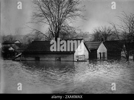 Des inondations en est de Cincinnati - 1913 Banque D'Images