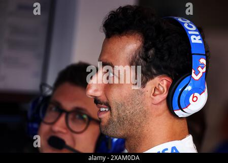 Montréal, Canada. 07 juin 2024. Daniel Ricciardo (AUS) RB. 07.06.2024. Championnat du monde de formule 1, Rd 9, Grand Prix du Canada, Montréal, Canada, journée d'entraînement. Le crédit photo devrait se lire : XPB/Alamy Live News. Banque D'Images