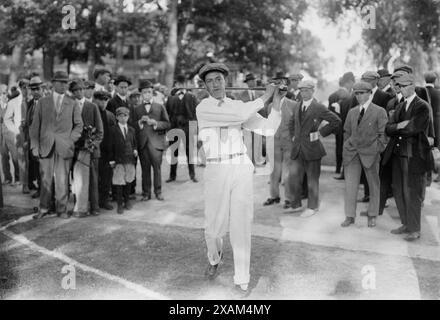 Ouimet, 1913. Montre le golfeur américain Francis DeSales Ouimet (1893-1967). Banque D'Images