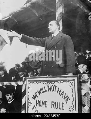 Sir Edward Carson, 1913 ans. Montre politicien Edward Henry Carson, baron Carson (1854-1935). Banque D'Images