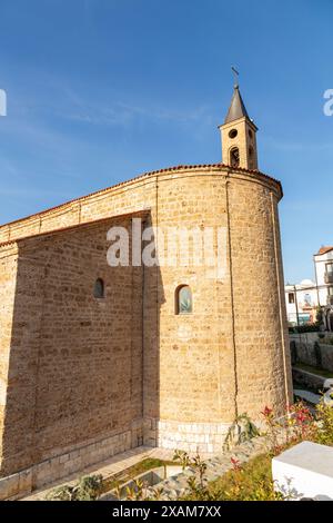La cathédrale notre-Dame du perpétuel succès est une cathédrale catholique romaine à Prizren, siège du diocèse catholique romain albanais de Prizren - pris Banque D'Images