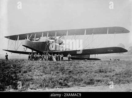 Avion British Handley page, entre c1915 et c1920. Banque D'Images