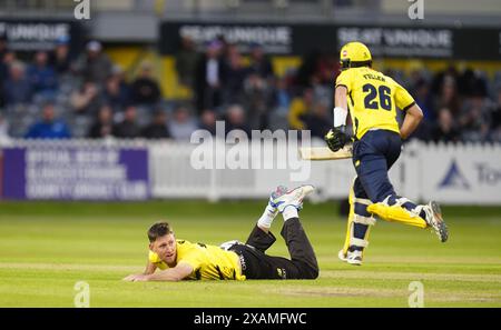 Beau Webster du Gloucestershire lors du match Vitality Blast T20 au Seat unique Stadium de Bristol. Date de la photo : vendredi 7 juin 2024. Banque D'Images