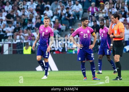 Toni Kroos (Deutschland, #08), Ilkay Guendogan (Deutschland, #21) aergert sich ueber das Tor zum 0:1, GER, Deutschland vs Griechenland, Testspiel DFB Fussball Herren Nationalmannschaft, Vorbereitung UEFA Euro 2024, 07.06.2024 DFB REGLER interdit toute utilisation de photographies comme séquences d'images et/quasi-vidéo Foto : Eibner-Pressefoto/Michael Memmler Banque D'Images