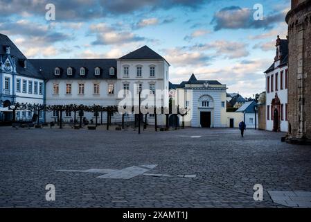 Domfreihof Square à Trèves, Allemagne. Banque D'Images