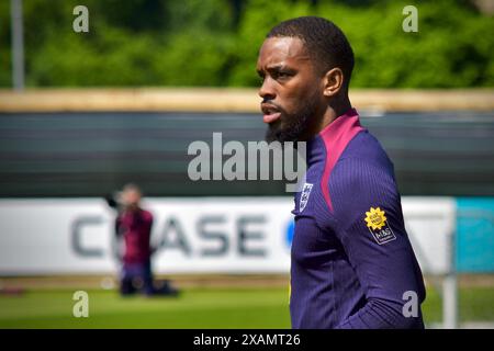 Darlington, Royaume-Uni. 02 juin 2024. Ivan Toney a photographié l’entraînement alors que l’équipe de football d’Angleterre de Gareth Southgate s’entraînait au Rockliffe Park de Middlesbrough dans le cadre de leurs préparatifs pour les Championnats d’Europe de l’UEFA. Crédit : James Hind/Alamy. Banque D'Images