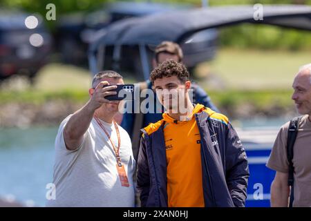 Montréal, Québec, Canada. 7 juin 2024. Lando Norris (GBR) - McLaren Formula 1 Team - McLaren MCL38 - Mercedes pendant le Grand Prix du Canada AWS de formule 1 2024, Montréal, Québec, Canada, du 6 au 9 juin - Rounfd 9 sur 24 du Championnat du monde F1 2024 (crédit image : © Alessio de Marco/ZUMA Press Wire) USAGE ÉDITORIAL EXCLUSIF ! Non destiné à UN USAGE commercial ! Banque D'Images