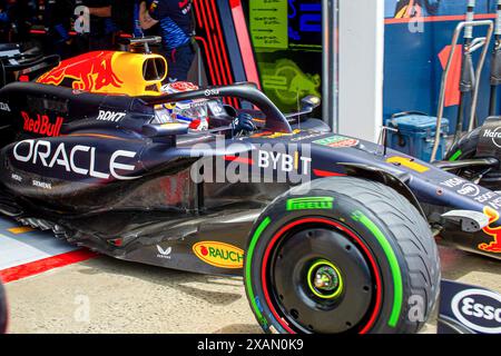 Montréal, Québec, Canada. 7 juin 2024. Max Verstappen (NED) - Oracle Red Bull Racing - Red Bull RB20 - Honda RBPT lors du Grand Prix du Canada AWS 2024 de formule 1, Montréal, Québec, Canada, du 6 au 9 juin - Rounfd 9 sur 24 du Championnat du monde F1 2024 (crédit image: © Alessio de Marco/ZUMA Press Wire) USAGE ÉDITORIAL EXCLUSIF ! Non destiné à UN USAGE commercial ! Banque D'Images