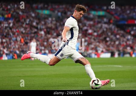 Stade de Wembley, Londres, Royaume-Uni. 7 juin 2024. International Football Friendly, Angleterre contre Islande ; John Stones of England Credit : action plus Sports/Alamy Live News Banque D'Images