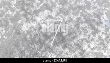 Le numéro sept est affiché au centre d'un fond texturé et abstrait Banque D'Images