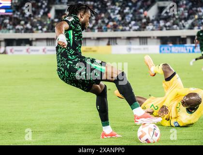 ADEMOLA LOOKMAN. NIGERIA VS AFRIQUE DU SUD, 1RE MANCHE FIFA WORLDCUP, QUALIFICATION CAF, GROUPE C. Banque D'Images