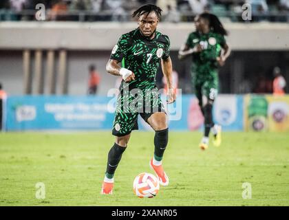 ADEMOLA LOOKMAN. NIGERIA VS AFRIQUE DU SUD, 1RE MANCHE FIFA WORLDCUP, QUALIFICATION CAF, GROUPE C. Banque D'Images