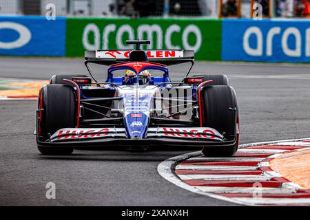 Daniel Ricciardo (AUS) - Visa Cash App RB F1 Team - RB VCARB01 - Honda RBPT lors du Grand Prix du Canada AWS de formule 1 2024, Montréal, Québec, Canada, du 6 au 9 juin - Round 9 du Championnat du monde F1 2024 Banque D'Images