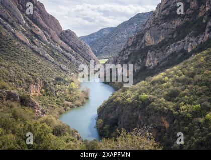Belle vue sur les gorges de Congost de Mu en Catalogne Banque D'Images