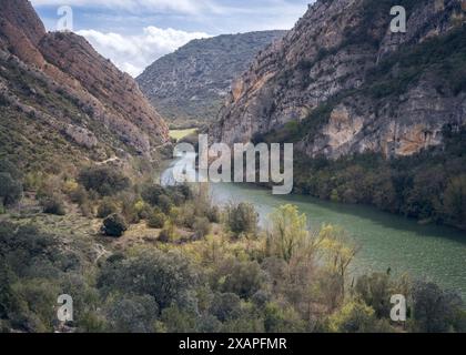 Belle vue sur les gorges de Congost de Mu en Catalogne Banque D'Images
