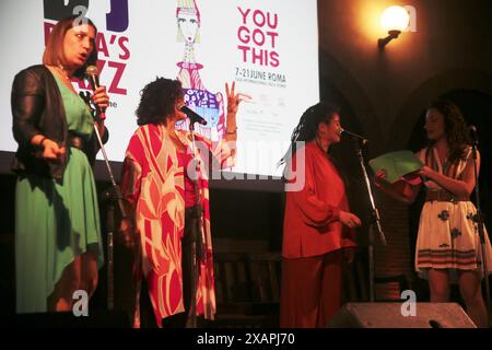 7 juin 2024, Rome, Latium, Italie : Diva'S Jazz Festival Opening You Got This and live of vocal Open Portal Project avec Susanna Stivali à la Casa Internazionale delleDonne à Rome. (Crédit image : © Daniela Franceschelli/Pacific Press via ZUMA Press Wire) USAGE ÉDITORIAL SEULEMENT! Non destiné à UN USAGE commercial ! Banque D'Images