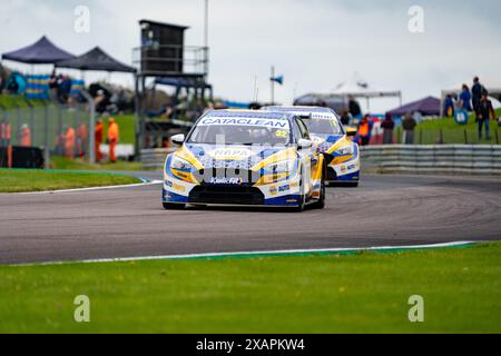 Dan Rowbottom Napa Racing UK - lors du BTCC au Thruxton circuit, Andover, Royaume-Uni le 8 juin 2024. Photo de Chris Williams. Utilisation éditoriale uniquement, licence requise pour une utilisation commerciale. Aucune utilisation dans les Paris, les jeux ou les publications d'un club/ligue/joueur. Crédit : UK Sports pics Ltd/Alamy Live News Banque D'Images