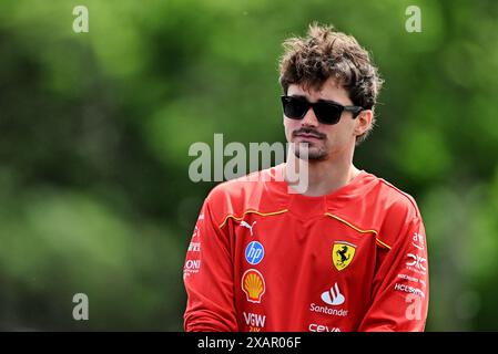 Montréal, Canada. 08 juin 2024. Charles Leclerc (mon) Ferrari. Championnat du monde de formule 1, Rd 9, Grand Prix du Canada, samedi 8 juin 2024. Montréal, Canada. Crédit : James Moy/Alamy Live News Banque D'Images