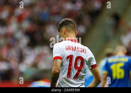 Varsovie, Pologne. 07 juin 2024. Kacper Urbanski de Pologne vu lors des amitiés internationales entre la Pologne et l'Ukraine au PGE Narodowy. Score final ; Pologne 3:1 Ukraine. (Photo de Maciej Rogowski/SOPA images/Sipa USA) crédit : Sipa USA/Alamy Live News Banque D'Images