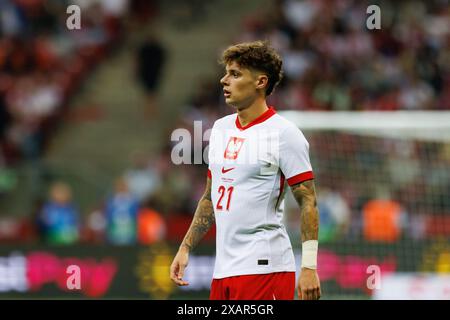 Varsovie, Pologne. 07 juin 2024. Nicola Zalewski de Pologne vu lors des amitiés internationales entre la Pologne et l'Ukraine au PGE Narodowy. Score final ; Pologne 3:1 Ukraine. (Photo de Maciej Rogowski/SOPA images/Sipa USA) crédit : Sipa USA/Alamy Live News Banque D'Images