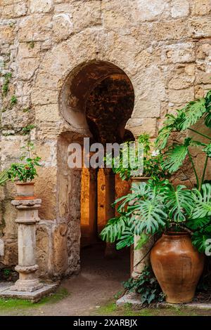 Bains arabes, - Banys Àrabs - 10ème siècle, Palma, Majorque, Îles Baléares, Espagne, Europe. Banque D'Images