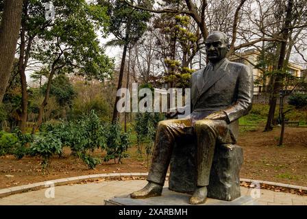 Statue de Mustafa Kemal (Atatürk ; 1881-1938). Park Gülhane. Istanbul. Turquie. Banque D'Images