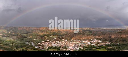 Beas de Guadix, Géoparc de Grenade, province de Grenade, Andalousie, Espagne. Banque D'Images